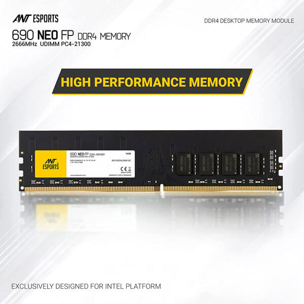 Ant Esports 690 NEO FP 16GB DDR4 2666MHz RAM
